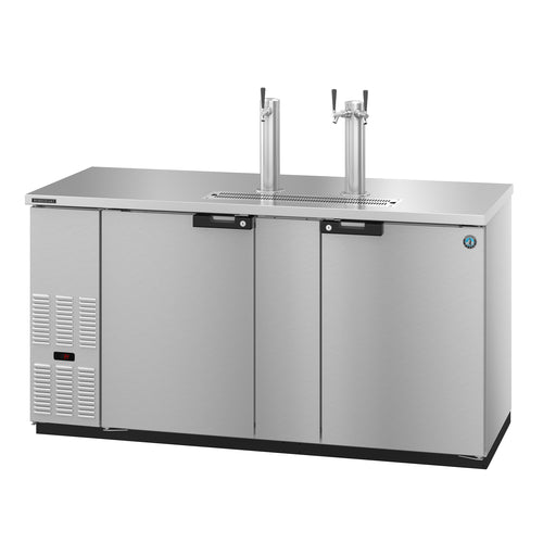 Hoshizaki DD69-S 69 1/2" Kegerator Beer Dispenser w/ (3) Keg Capacity - (2) Columns, Stainless, 115v-cityfoodequipment.com