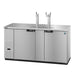 Hoshizaki DD69-S 69 1/2" Kegerator Beer Dispenser w/ (3) Keg Capacity - (2) Columns, Stainless, 115v-cityfoodequipment.com