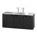 Hoshizaki DD80 80" Kegerator Beer Dispenser w/ (4) Keg Capacity - (2) Columns, Black, 115v-cityfoodequipment.com