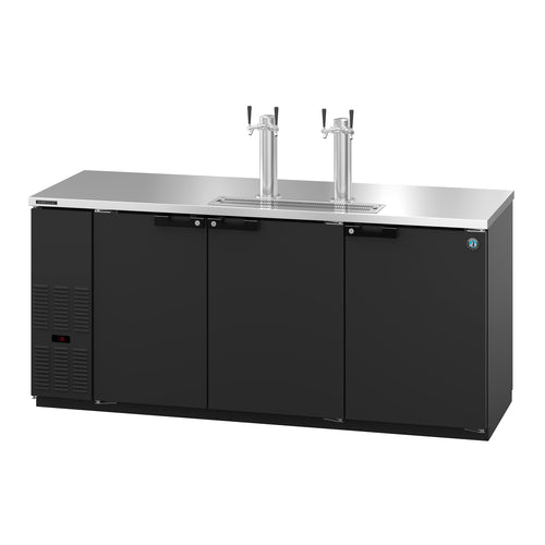 Hoshizaki DD80-S 80" Kegerator Beer Dispenser w/ (4) Keg Capacity - (2) Columns, Stainless, 115v-cityfoodequipment.com