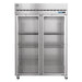 Hoshizaki F2A-FG 55" Steelheart Series Two Section Reach In Freezer, (2) Left/Right Hinge Glass Doors, 115v-cityfoodequipment.com