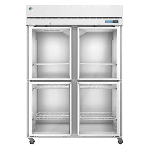 Hoshizaki F2A-HG 55" Steelheart Series Two Section Reach In Freezer, (4) Left/Right Hinge Glass Doors, 115v-cityfoodequipment.com