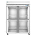 Hoshizaki F2A-HG 55" Steelheart Series Two Section Reach In Freezer, (4) Left/Right Hinge Glass Doors, 115v-cityfoodequipment.com