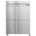 Hoshizaki F2A-HS 55" Steelheart Series Two Section Reach In Freezer, (4) Left/Right Hinge Solid Doors, 115v-cityfoodequipment.com