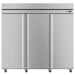 Hoshizaki F3A-FS 82 1/2" Steelheart Series Three Section Reach In Freezer, (3) Left/Right Hinge Solid Doors, 230v-cityfoodequipment.com