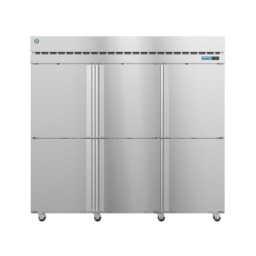 Hoshizaki F3A-HS 82 1/2" Steelheart Series Three Section Reach In Freezer, (6) Left/Right Hinge Solid Doors, 230v-cityfoodequipment.com