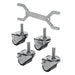 Hoshizaki HS-5037 2 1/4" Casters for (1) & (2) Section ADA Compliant Undercounter Refrigerators-cityfoodequipment.com