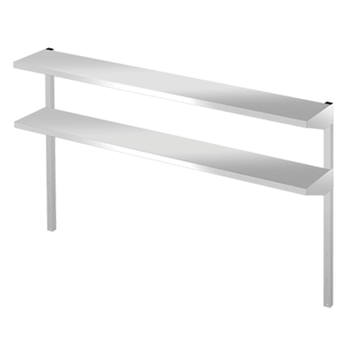 Hoshizaki HS-5164 Double Overshelf for 48" Undercounter, Worktop, & Prep Table Refrigerators, Stainless-cityfoodequipment.com