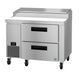 Hoshizaki PR46B-D2 46" Steelheart Pizza Prep Table w/ Refrigerated Base, 115v-cityfoodequipment.com