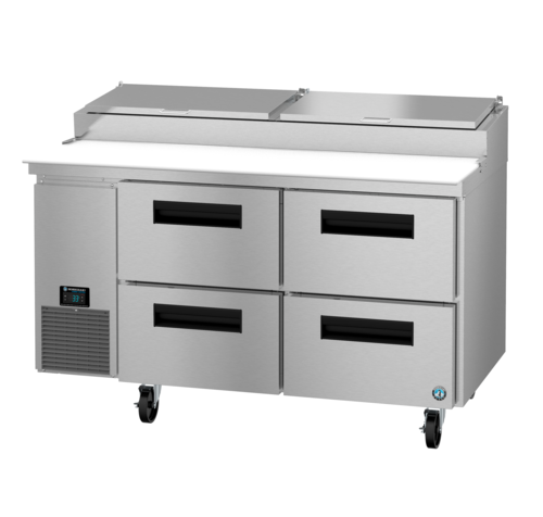 Hoshizaki PR60B-D4 60" Steelheart Pizza Prep Table w/ Refrigerated Base, 115v-cityfoodequipment.com
