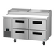 Hoshizaki PR60B-D4 60" Steelheart Pizza Prep Table w/ Refrigerated Base, 115v-cityfoodequipment.com