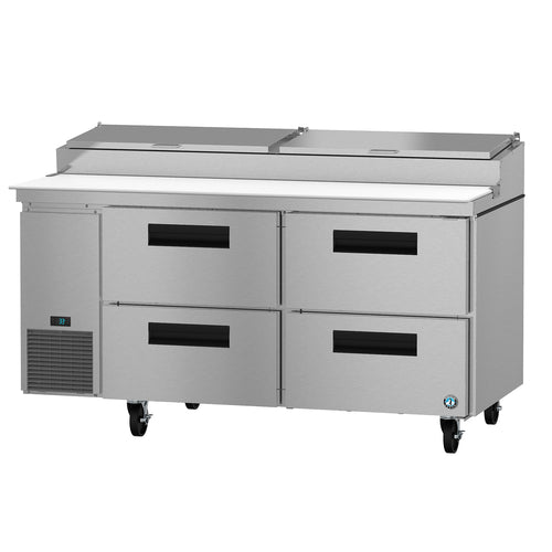 Hoshizaki PR67A-D4 Steelheart 67" Pizza Prep Table w/ Refrigerated Base, 115v-cityfoodequipment.com