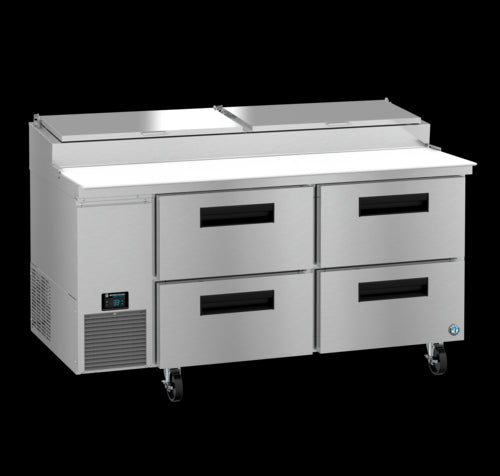 Hoshizaki PR67B-D4 67" Steelheart Pizza Prep Table w/ Refrigerated Base, 115v-cityfoodequipment.com