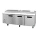 Hoshizaki PR93A 93" Steelheart Pizza Prep Table w/ Refrigerated Base, 115v-cityfoodequipment.com