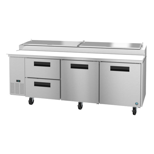 Hoshizaki PR93A-D2 93" Steelheart Pizza Prep Table w/ Refrigerated Base, 115v-cityfoodequipment.com