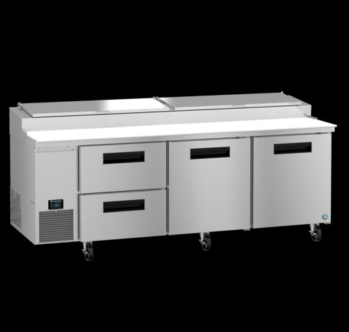 Hoshizaki PR93B-D2 93" Steelheart Pizza Prep Table w/ Refrigerated Base, 115v-cityfoodequipment.com