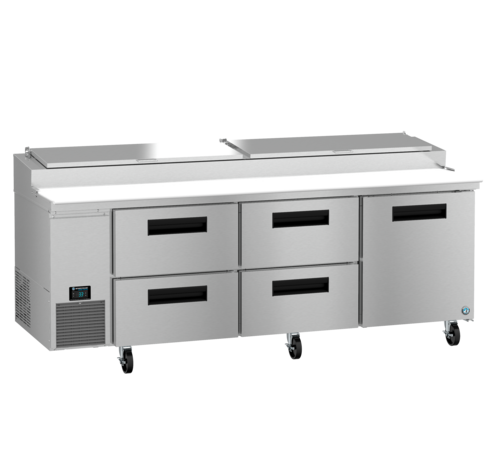 Hoshizaki PR93B-D4 93" Steelheart Pizza Prep Table w/ Refrigerated Base, 115v-cityfoodequipment.com