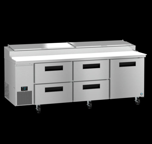 Hoshizaki PR93B-D4 93" Steelheart Pizza Prep Table w/ Refrigerated Base, 115v-cityfoodequipment.com