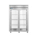 Hoshizaki PT2A-FG-FG Steelheart 55" Two Section Pass Thru Refrigerator - (4) Right Hinge Glass Doors, 115v-cityfoodequipment.com