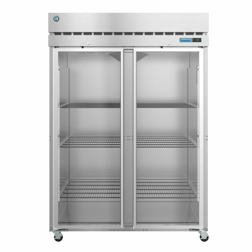 Hoshizaki R2A-FG Steelheart 55" Two Section Reach In Refrigerator, (2) Left/Right Hinge Glass Doors, 115v-cityfoodequipment.com
