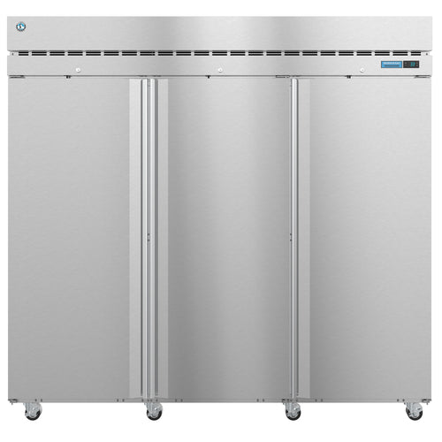 Hoshizaki R3A-FS Steelheart 83" Three Section Reach In Refrigerator, (3) Right Hinge Solid Doors, 115v-cityfoodequipment.com
