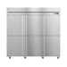Hoshizaki R3A-HS Steelheart 82 1/2" Three Section Reach In Refrigerator, (6) Left/Right Hinge Solid Doors, 115v-cityfoodequipment.com