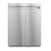 Hoshizaki RT2A-FS-FS Steelheart 68" Two Section Roll Thru Refrigerator - (4) Left/Right Hinge Solid Doors, 115v-cityfoodequipment.com