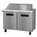 Hoshizaki SR48B-18M 48" Steelheart Mega Top Sandwich/Salad Prep Table w/ Refrigerated Base, 115v-cityfoodequipment.com
