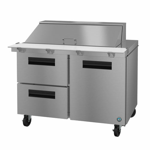 Hoshizaki SR48B-18MD2 48" Steelheart Mega Top Sandwich/Salad Prep Table w/ Refrigerated Base, 115v-cityfoodequipment.com