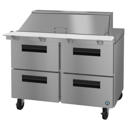 Hoshizaki SR48B-18MD4 48" Steelheart Mega Top Sandwich/Salad Prep Table w/ Refrigerated Base, 115v-cityfoodequipment.com