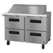 Hoshizaki SR48B-18MD4 48" Steelheart Mega Top Sandwich/Salad Prep Table w/ Refrigerated Base, 115v-cityfoodequipment.com