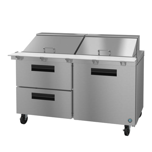 Hoshizaki SR60B-24MD2 60" Steelheart Mega Top Sandwich/Salad Prep Table w/ Refrigerated Base, 115v-cityfoodequipment.com