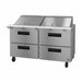 Hoshizaki SR60B-24MD4 60" Steelheart Mega Top Sandwich/Salad Prep Table w/ Refrigerated Base, 115v-cityfoodequipment.com