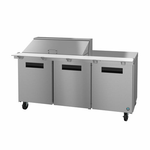 Hoshizaki SR72B-18M 72" Steelheart Mega Top Sandwich/Salad Prep Table w/ Refrigerated Base, 115v-cityfoodequipment.com