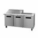 Hoshizaki SR72B-18M 72" Steelheart Mega Top Sandwich/Salad Prep Table w/ Refrigerated Base, 115v-cityfoodequipment.com