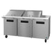 Hoshizaki SR72B-24M 72" Steelheart Mega Top Sandwich/Salad Prep Table w/ Refrigerated Base, 115v-cityfoodequipment.com