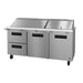 Hoshizaki SR72B-30MD2 72" Steelheart Mega Top Sandwich/Salad Prep Table w/ Refrigerated Base, 115v-cityfoodequipment.com