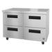 Hoshizaki UF48B-LPD4 48" Steelheart Undercounter Freezer w/ (2) Sections & (4) Drawers, 115v-cityfoodequipment.com
