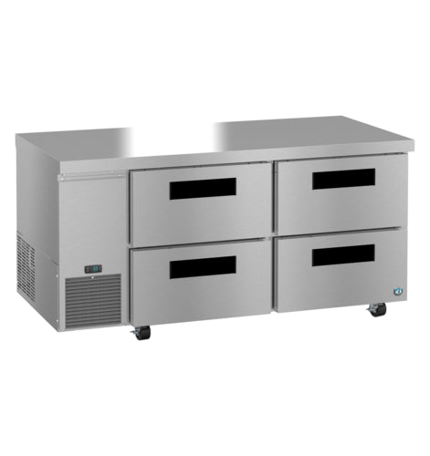 Hoshizaki ULR67B-D4 67" Steelheart Undercounter Refrigerator w/ (2) Sections & (4) Drawers, 115v-cityfoodequipment.com