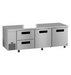 Hoshizaki ULR93B-D2 93" Steelheart Undercounter Refrigerator w/ (3) Sections, (2) Doors & (2) Drawers, 115v-cityfoodequipment.com