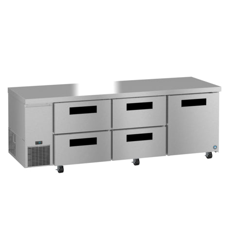 Hoshizaki ULR93B-D4 93" Steelheart Undercounter Refrigerator w/ (3) Sections, (1) Door & (4) Drawers, 115v-cityfoodequipment.com