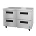 Hoshizaki UR48B-LPD4 48" Steelheart Undercounter Refrigerator w/ (2) Sections & (4) Drawers, 115v-cityfoodequipment.com