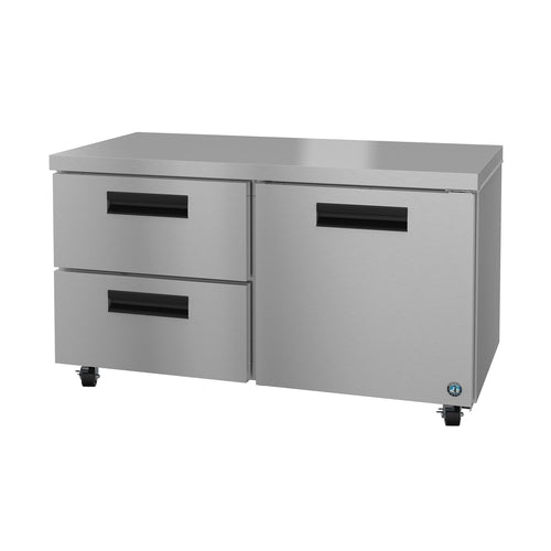 Hoshizaki UR60B-LPD2 60" Steelheart Undercounter Refrigerator w/ (2) Sections, (1) Door & (2) Drawers, 115v-cityfoodequipment.com