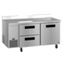 Hoshizaki WLR67B-D2 67" Steelheart Worktop Refrigerator w/ (2) Sections, (1) Door & (2) Drawers, 115v-cityfoodequipment.com