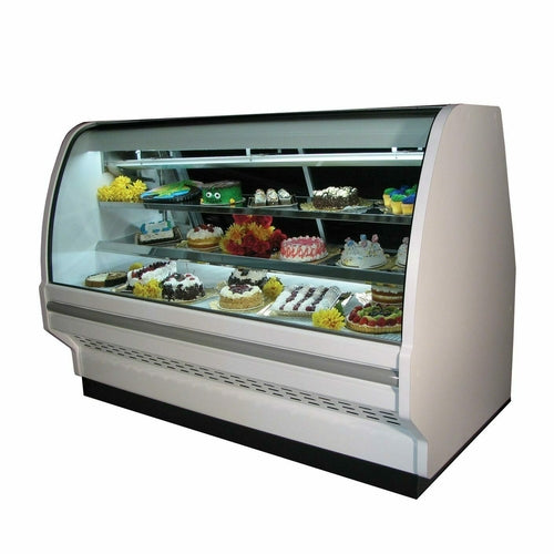 Howard-McCray 51 1/2" Full Service Bakery Case w/ Curved Glass - (3) Levels, 115v (R-CBS40E-4C-S-LED)-cityfoodequipment.com