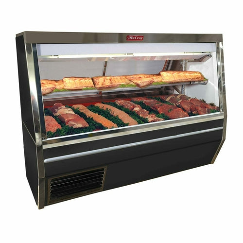 Howard-McCray 96" Full Service Red Meat Case w/ Straight Glass - (1) Level, 115v (SC-CMS34N-8-BE-LED)-cityfoodequipment.com