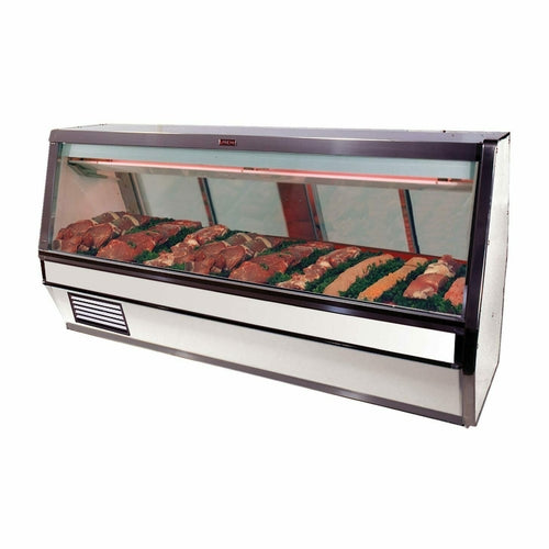 Howard-McCray 75 1/2" Full Service Red Meat Case w/ Straight Glass - (1) Level, 115v (SC-CMS40E-6-LED)-cityfoodequipment.com