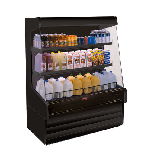Howard-McCray 39" Vertical Open Air Cooler w/ (3) Levels, 115v (SC-OD30E-3L-B-LED)-cityfoodequipment.com