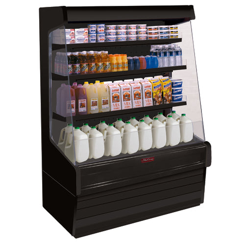 Howard-McCray 51" Vertical Open Air Cooler w/ (4) Levels, 115v (SC-OD30E-4-SW-B)-cityfoodequipment.com