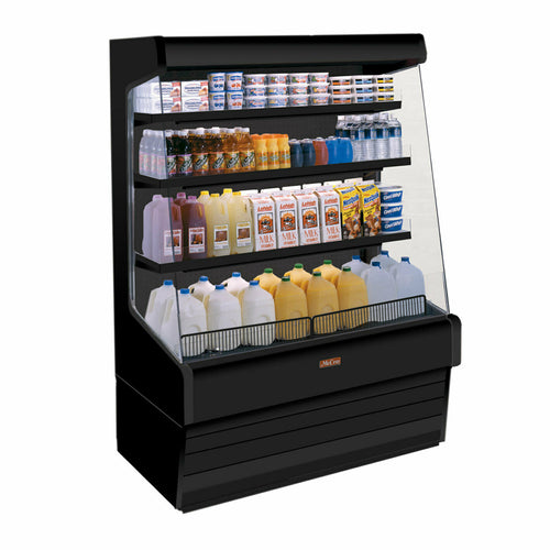 Howard-McCray 51" Vertical Open Air Cooler w/ (4) Levels, 115v (SC-OD30E-4-B-LED)-cityfoodequipment.com